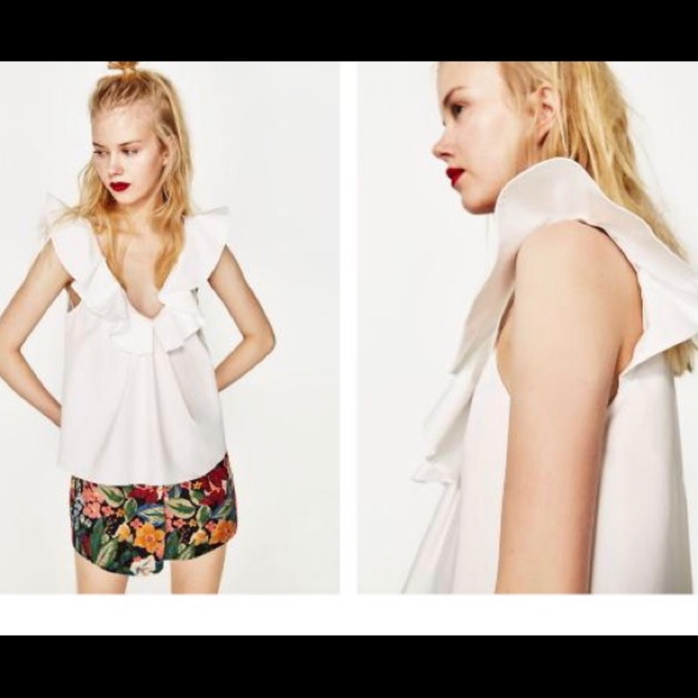 Zara Frilled Top